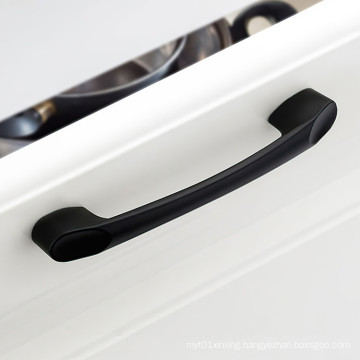 Aluminium Alloy Black Drawer Pull Wordrobe Closet Handle Bedroom Furniture Drawer Handles